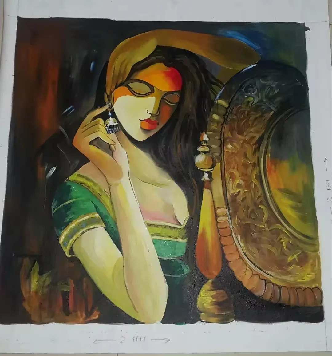 Best Seller Home Decor Modern Art Work Oil Painting Living Room Wall Decoration Canvas Hand Made High Quality Paintings