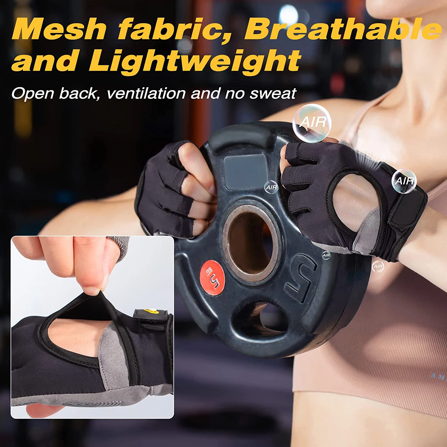 Breathable Workout Gloves Gym Gloves for Weight Lifting Exercise Fitness Training Cycling Sports Gloves Men & Women