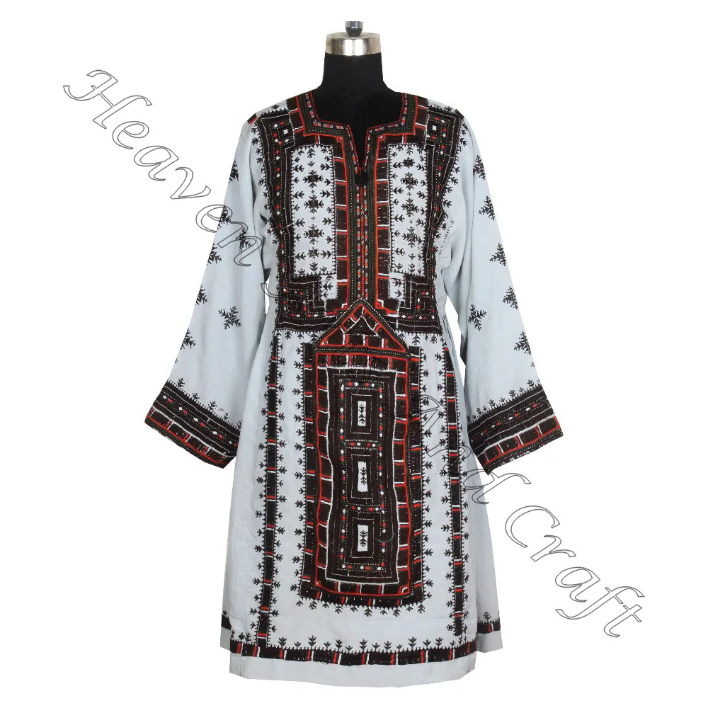 Real Handmade Balochi Tribal Ethnic Dress  collection of vintage hand embroidery banjara balochi dresses real afghan kuchi silk