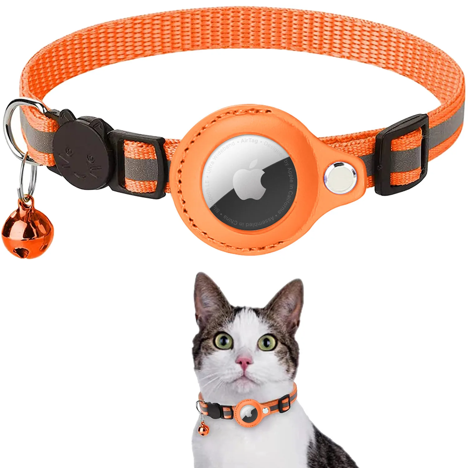 Wholesale PU Leather Air Tag Airtag Accessories For Cat Collars