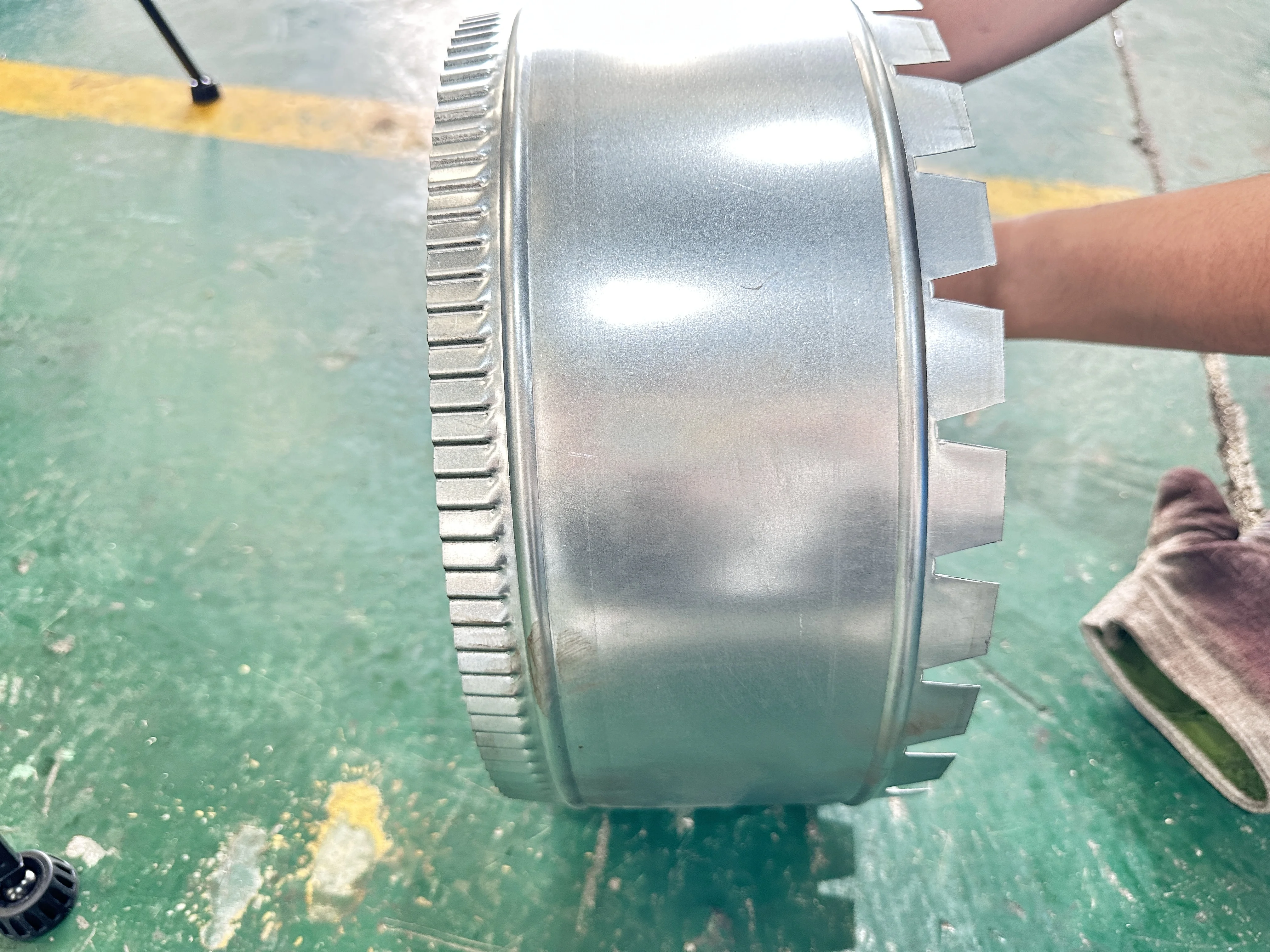 Dovetail Collar Machine for round hvac duct making machines