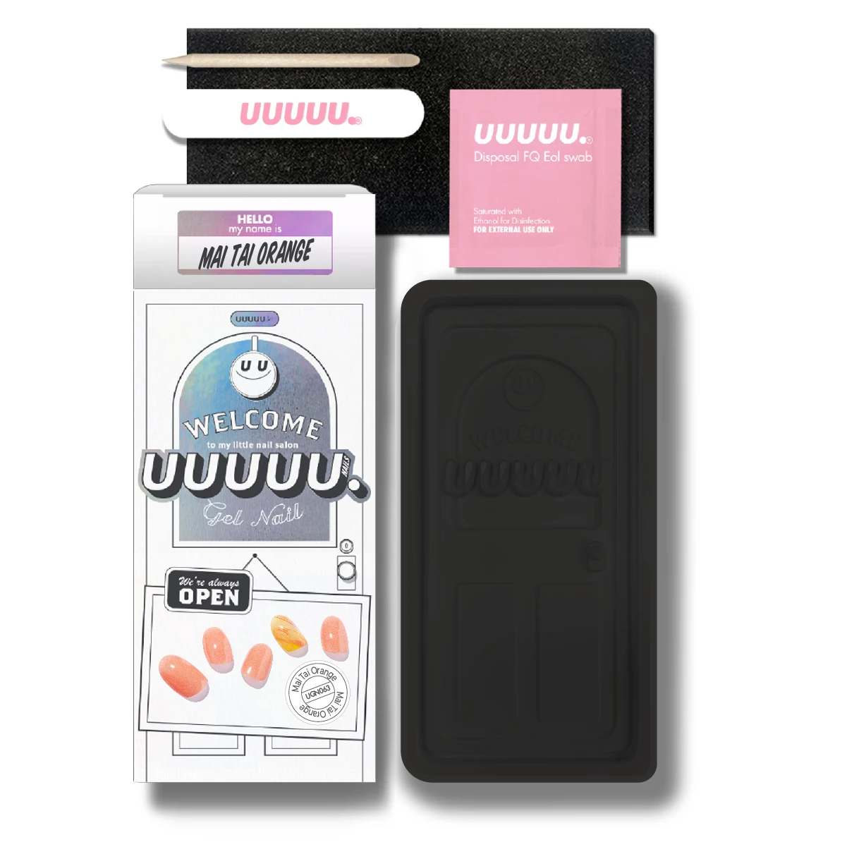 Korean 100% Real Salon Quality Press on gel nails Gel Nail sticker manicure Wholesale Certified