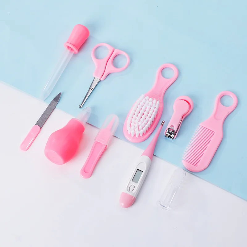 Baby care set of 10 sets mother and baby nail clipper comb nose sucker combination baby nail clipper set