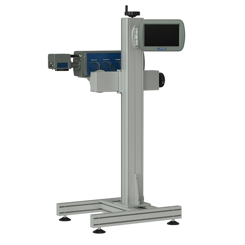 Hot selling Flying 30W CO2 Laser Marking Machine Laser Printer for Plastic Bags Cable Wire PET Bottle