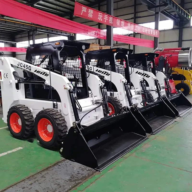 Mini Skid Steer Loader S300 S450 Wheel Small Skid Steer Loader with Bucket Attachment
