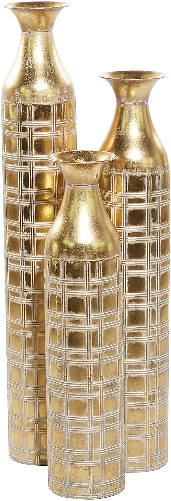 STYLISH ALUMINIUM GOLD PLANTER LARGE METAL POT WITH MANGO WOOD STAND MODERN FLOWER POT DECOR FOR LIVING ROOM