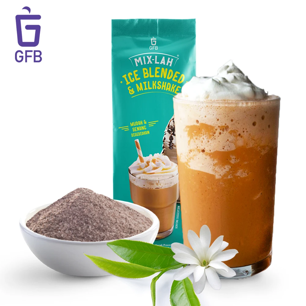 Malaysia Top Wholesale Manufacturer Supplier Halal Bubble Tea Brown Sugar Flavor Powder Premix Beverage 2in1 for HORECA shop 1kg