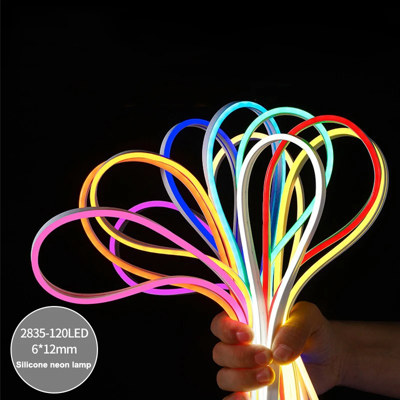 LED Neon Flexible Strip Light 2835 Single All Color RGB Led Neon Strip Led Rope Lighting