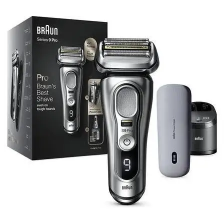Braunn Electric Razor for Men, Waterproof Foil Shaver, Series 9 Pro 9477cc, Wet & Dry Shave, with Portable Charging Case