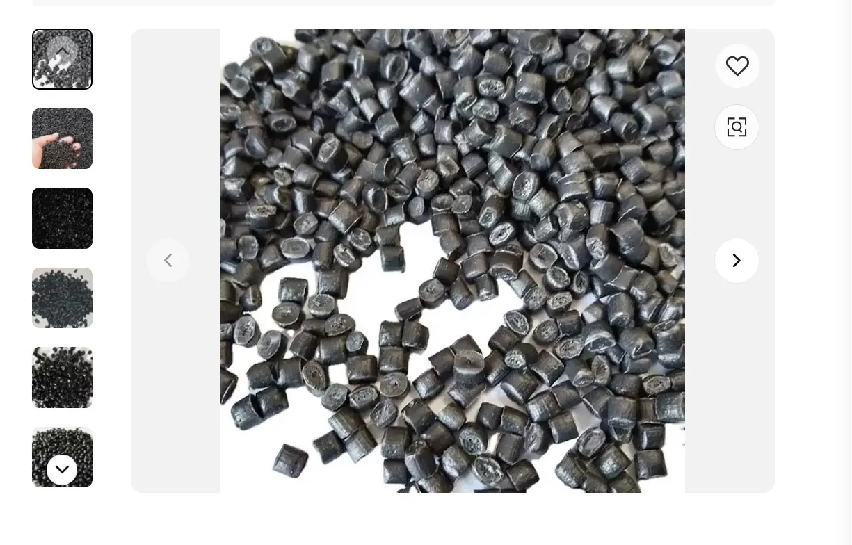 HDPE первичного сырья PE100 черного цвета переработанные гранулы формовочный порошок для пленки и упаковки-Номер модели LDPE