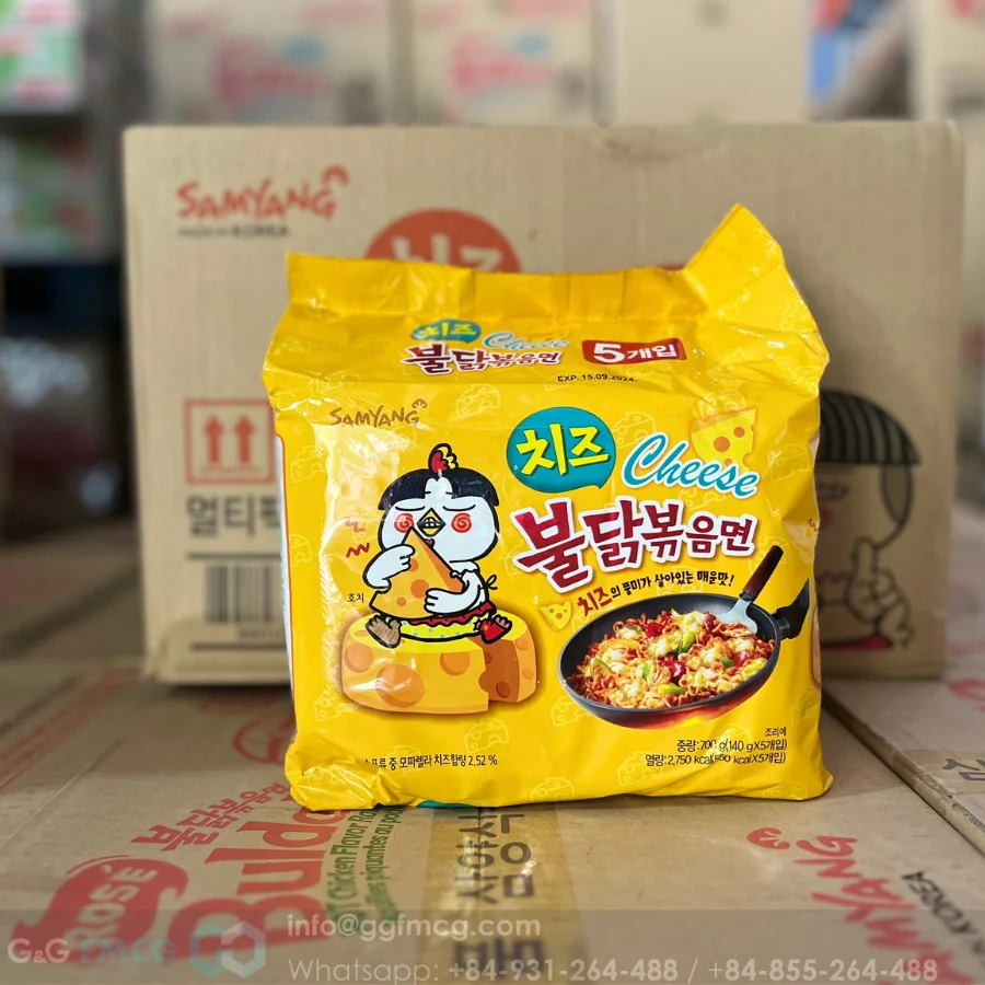 Hot Seller Samyangg Spicy Chicken With Cheese 140g Hot Chicken Ramen Cheese 140g