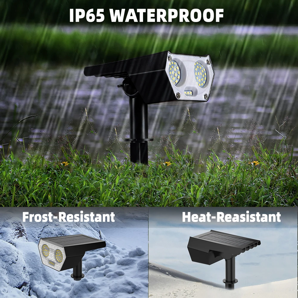 1500LM 60leds  Solar LED Light Outdoor Super Bright Solar Spotlight IP65 Waterproof Solar Street Light  outdoor garden light