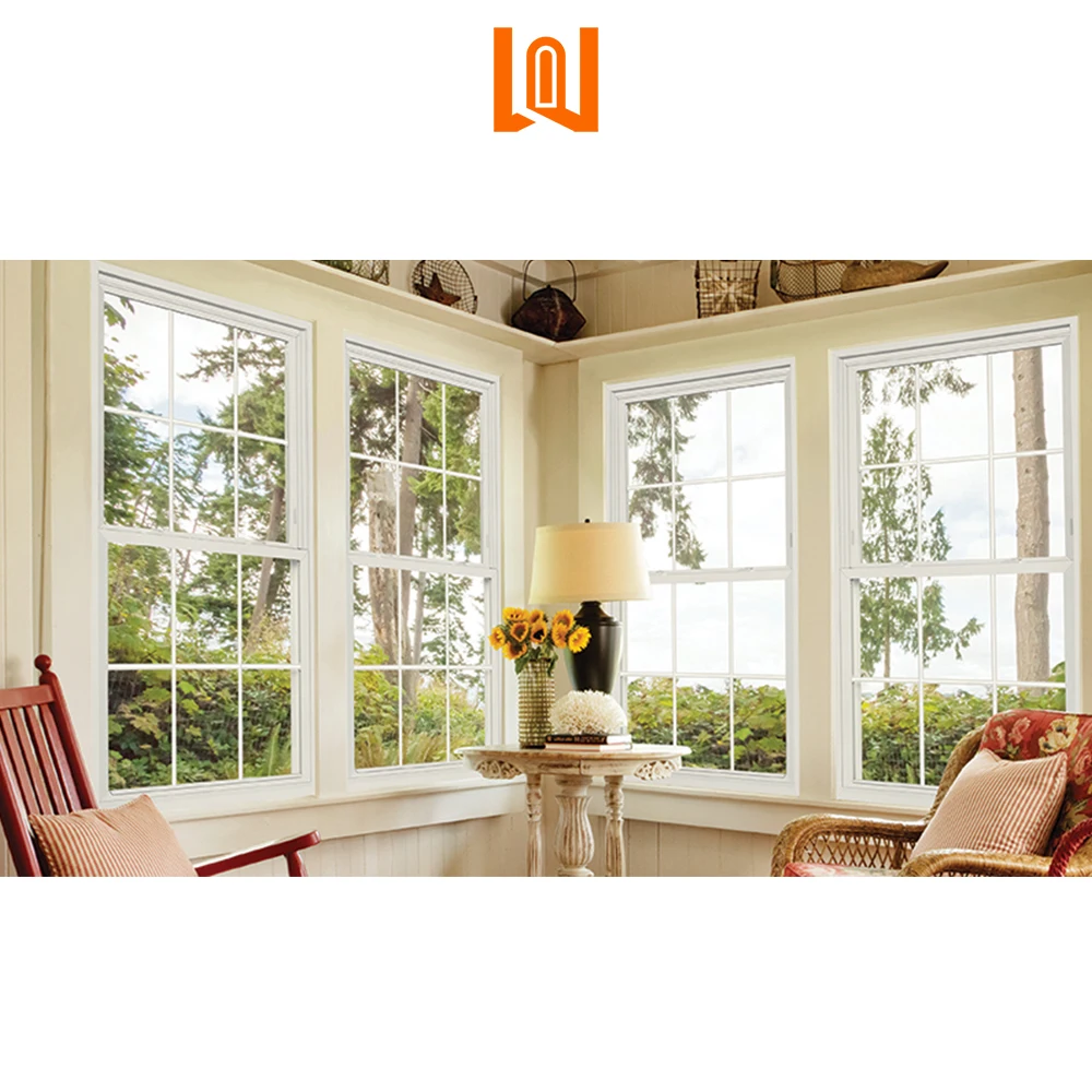 latest home single hung windows weather resistant insulated durable tempered double glazed windows vinyl windows