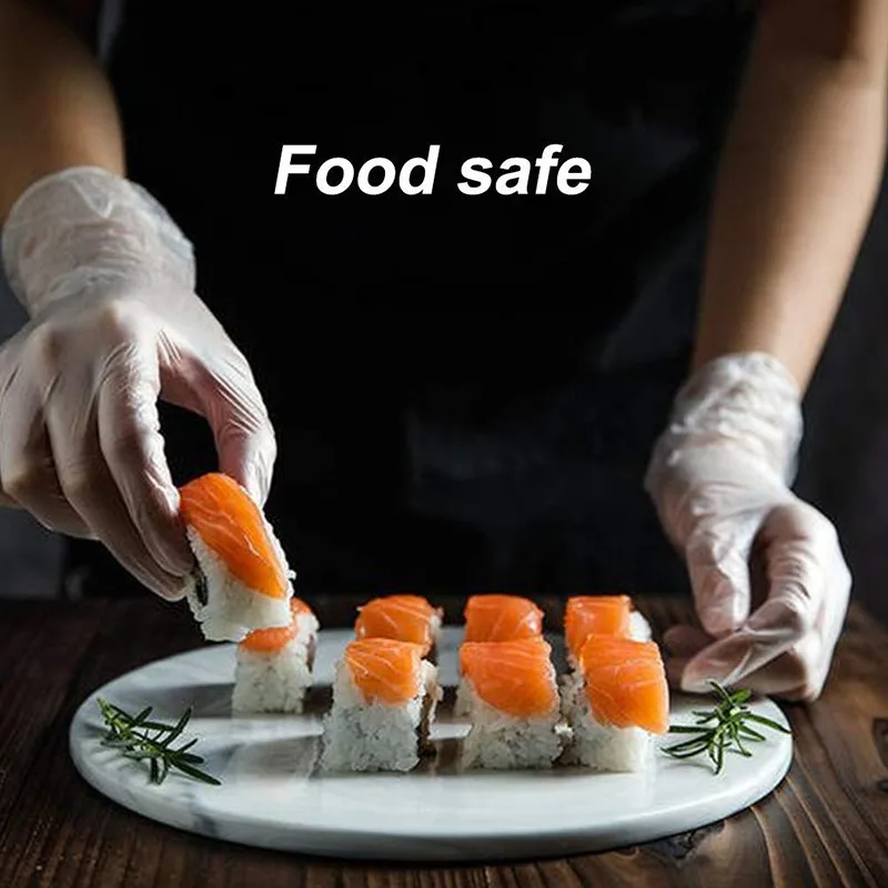 Food  Clear PVC Gloves Kitchen PVC Cleaning Health Gloves Disposable Gloves Kitchen Gadget