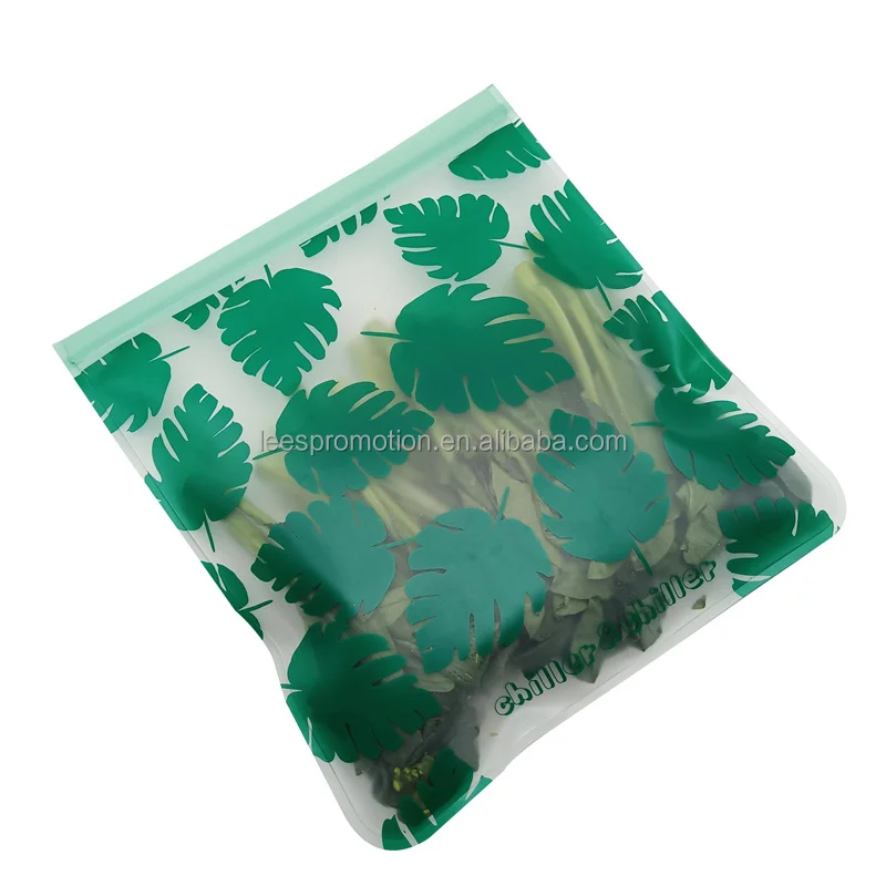 Hot selling reusable PEVA zipper snack bag sandwich snack bags for kids eco friendly plastic food storage bags