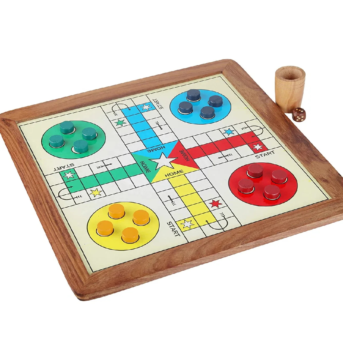 Professional Manufactures Factory Direct Sale Wooden Ludo Board Game Indoor Board Game For Kids and Adult