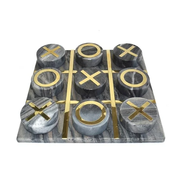 Веселая латунная инкрустация Noughts Tic Tac Toe настольная игра детская вечеринка любимый домашний Декор подарок на день рождения матери сделанный в Индии
