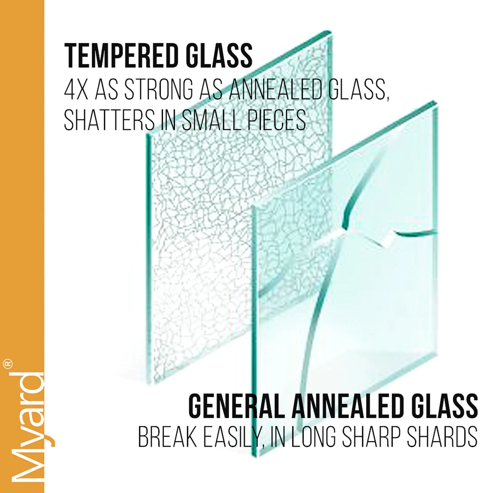 Excellent Design Long-Lasting 3-Layer Laminated Glass Deck Balusters For Indoor And Outdoor