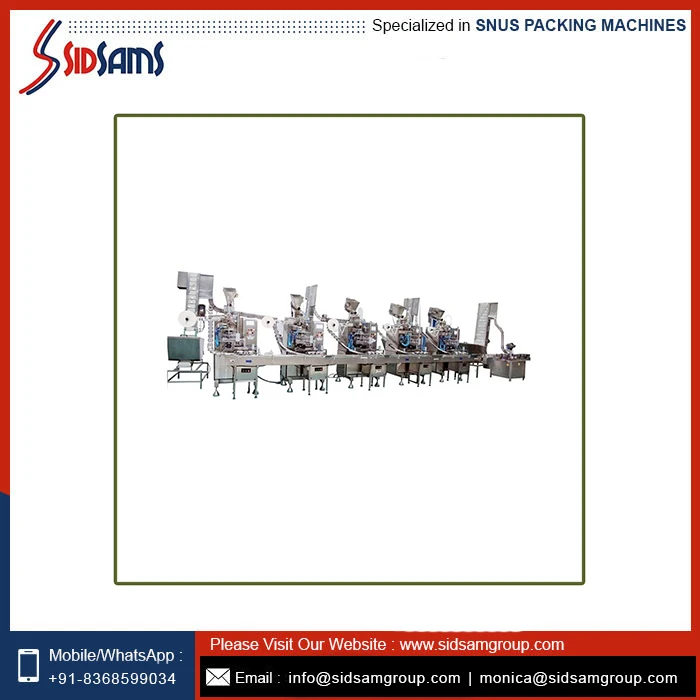 High Quality Multi function Snus Packing Machine Line Packing Machine At Wholesale Manufacture