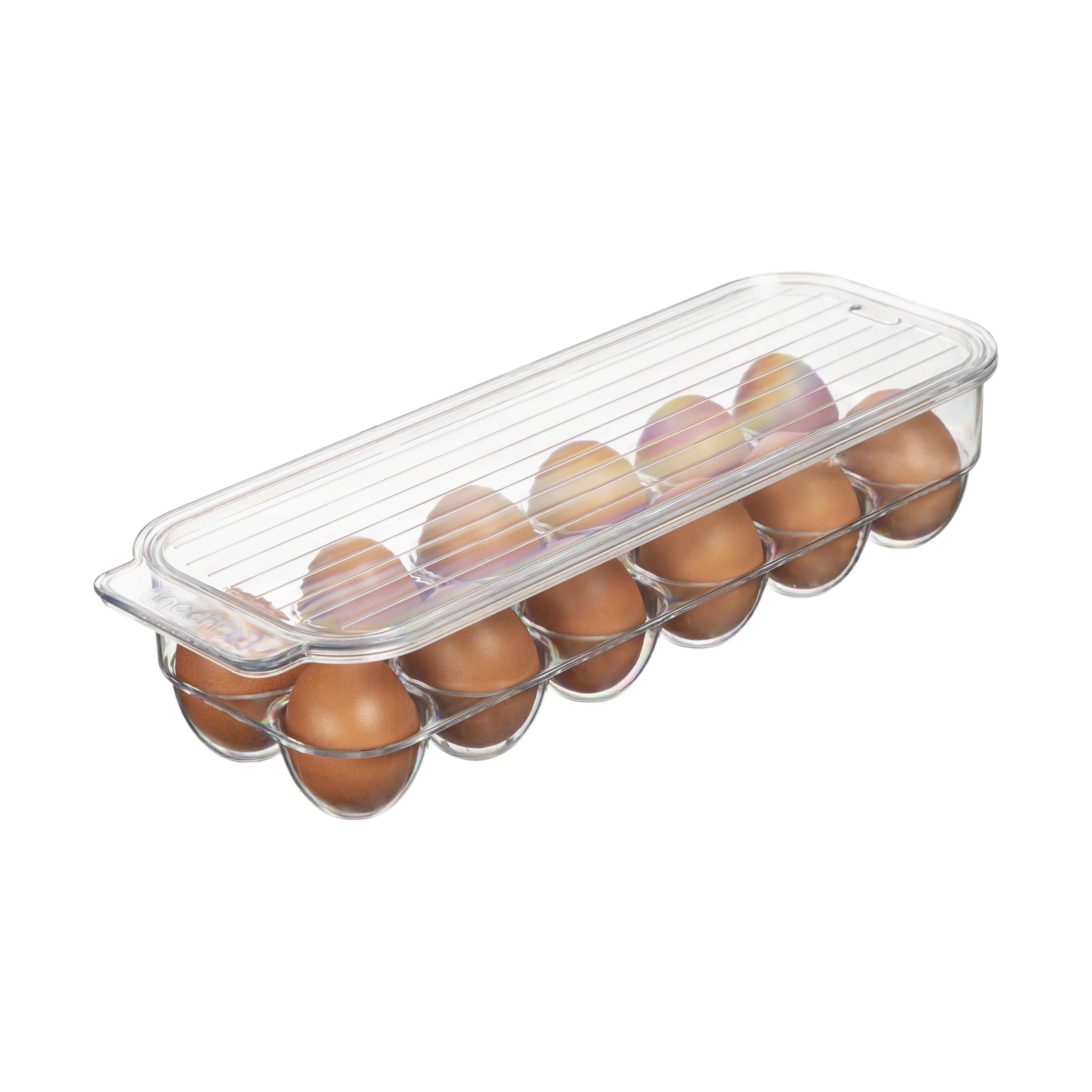 PET Transparent Plastic Chicken Egg Tray Packaging Reusable For Your Kitchen Fridge Householed