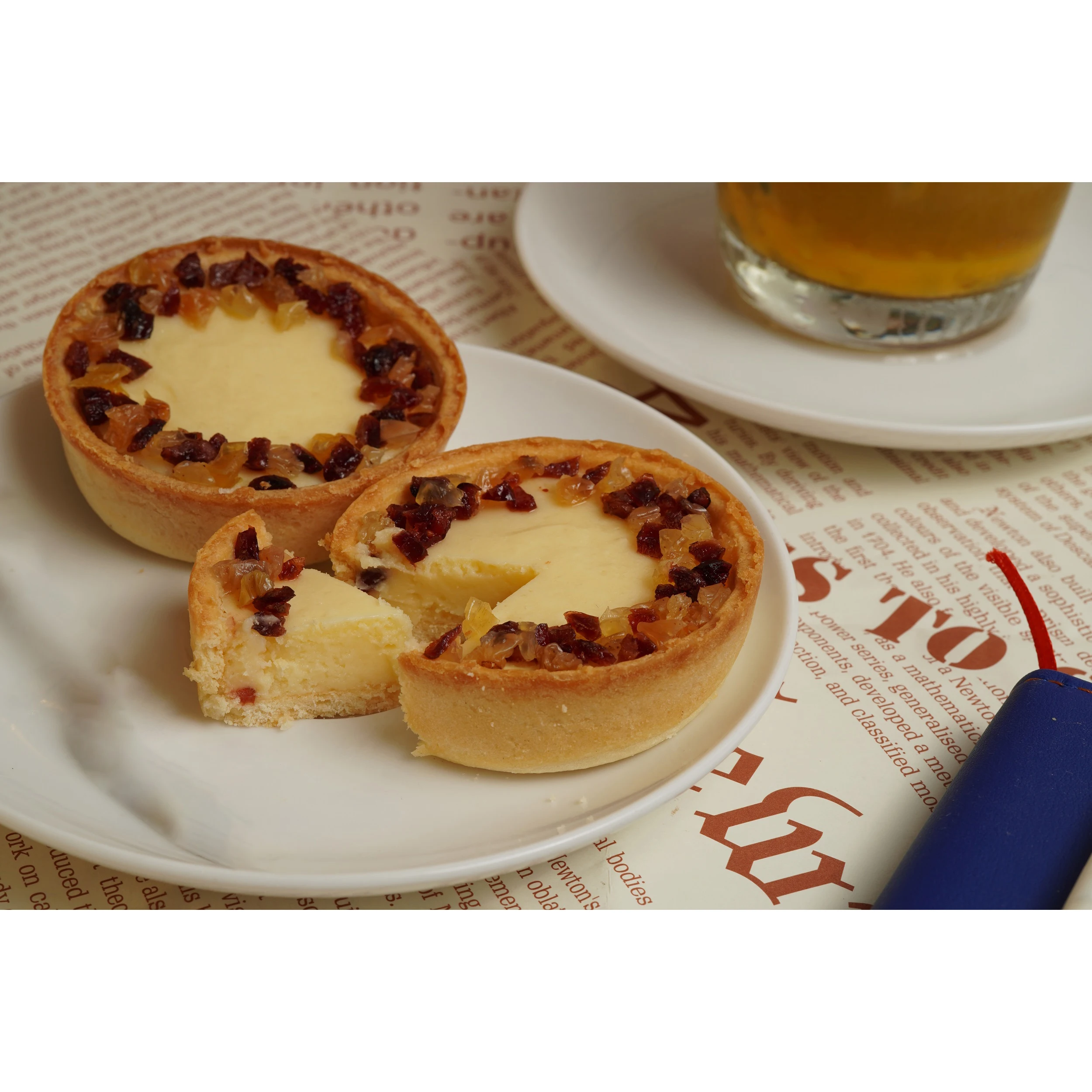 Best Price Creamy Food Cranberri & Durian Cheese Tart Tarlet Style Dessert Application Custom Order From Vietnamese Brand