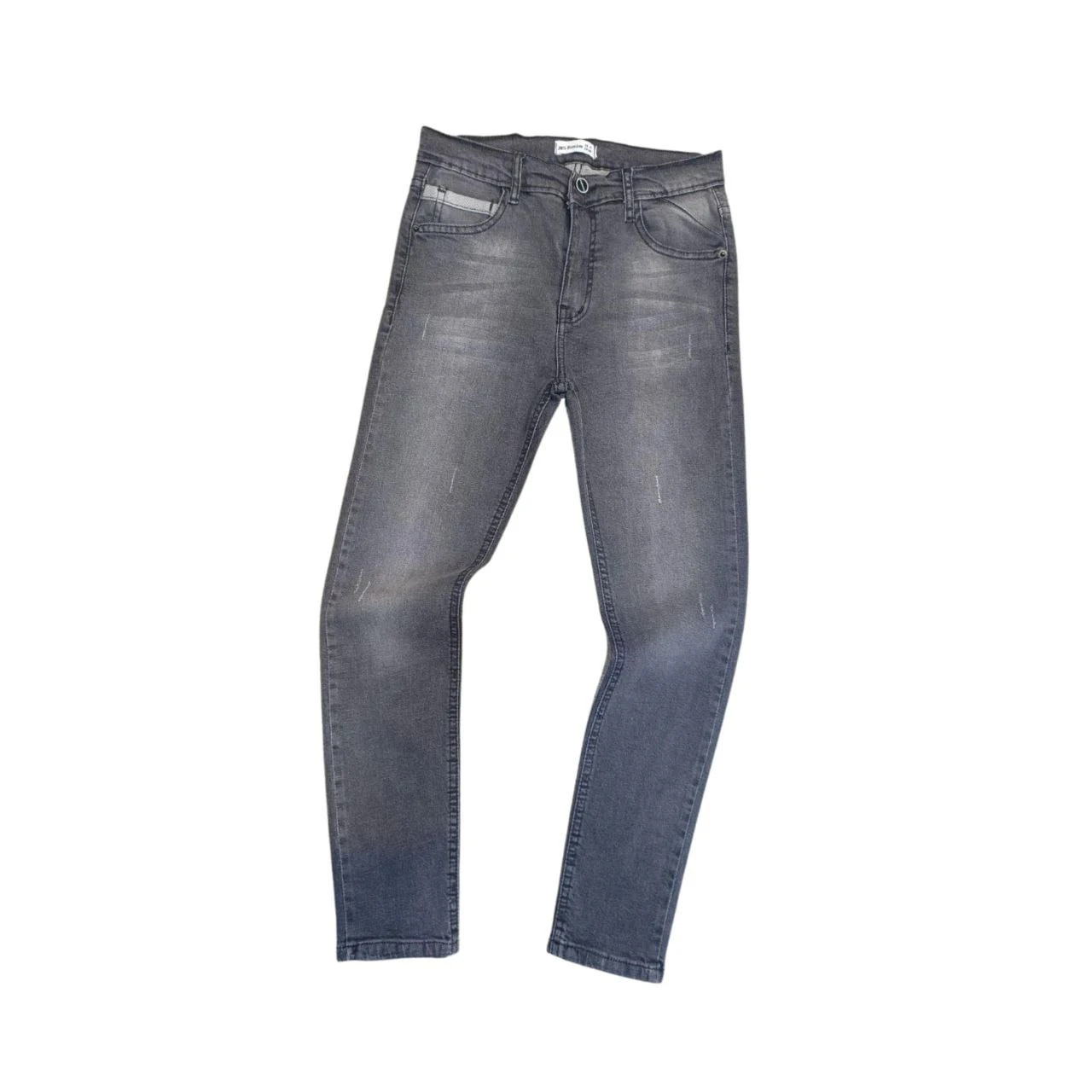 2024 New Arrival Unisex Kids Jeans White Washed Skinny Casual Elastic Denim Pants with Multi-Pockets Cool Denim Boy/Boy