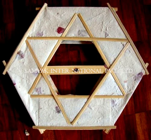 high quality handmade Nepali Paper Lokta Lamp Shade | Paper lantern| hanging home decorative piece| Paper lamp holiday decors