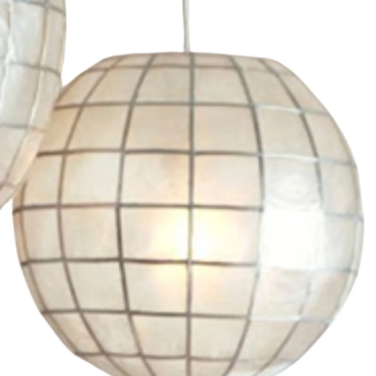 Capiz Shell Hanging Ball Light Elegant Design for Living Room Decor