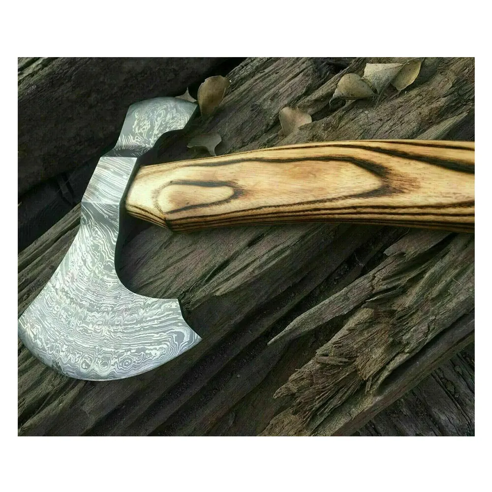 Damascus steel hand forge axe Comfortable hand tool wooden small wooden Damascus steel axe