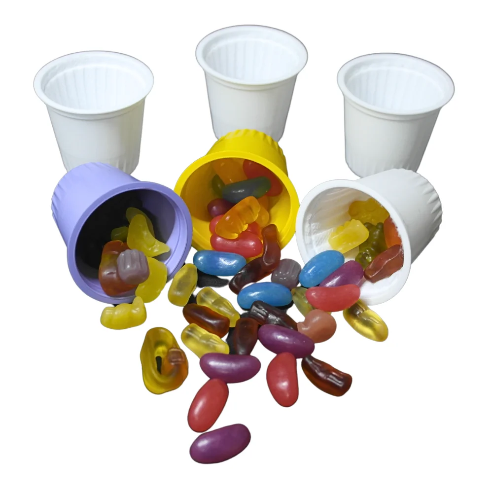 1.5 oz Small Plastic Round Jelly and Honey Capsule Recyclable Microwavable