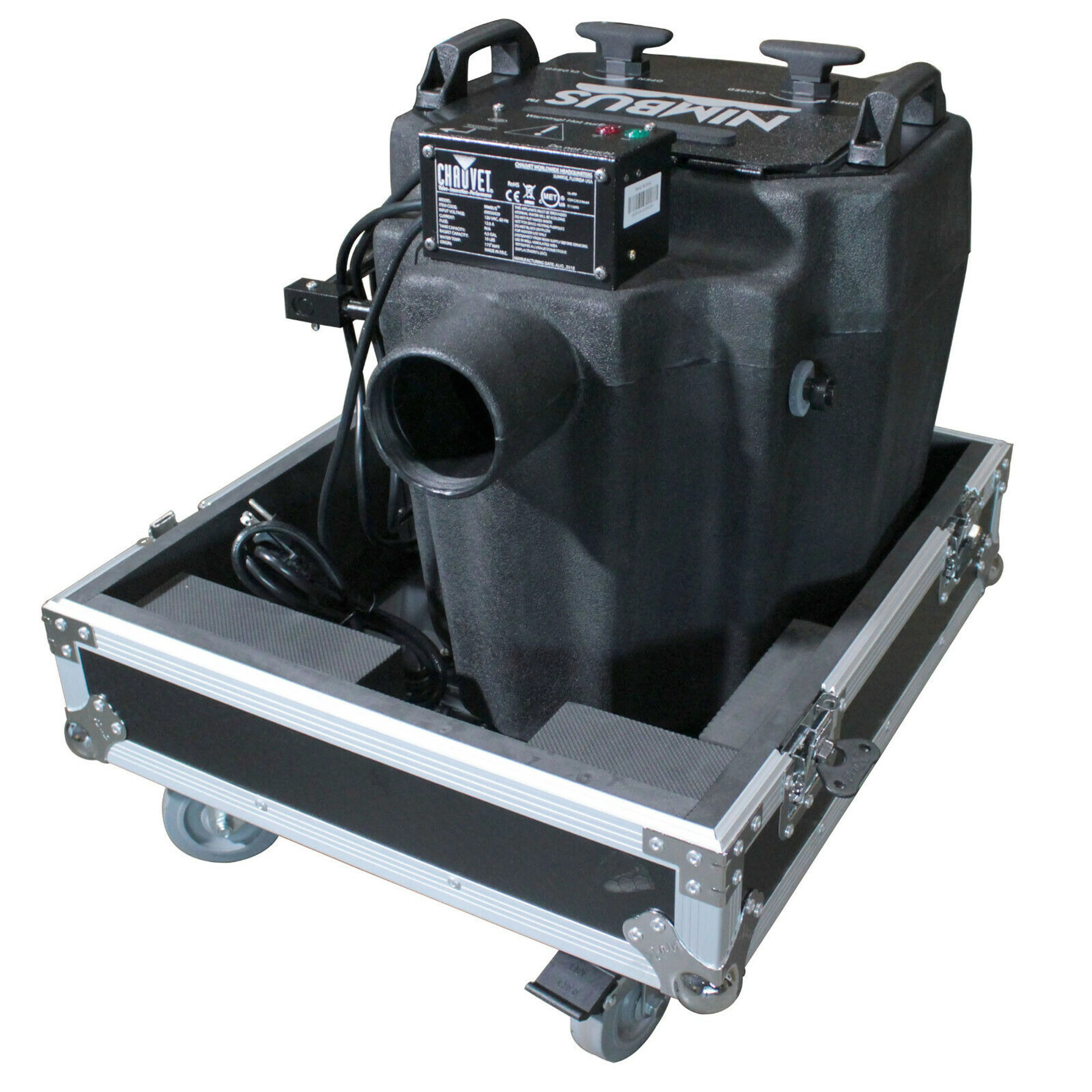 CHAUVE TDJ NIM BUS DRY ICE LOW LYING FOG / SMOKE MACHINE + 2X XS-CHNIM BUS CASE