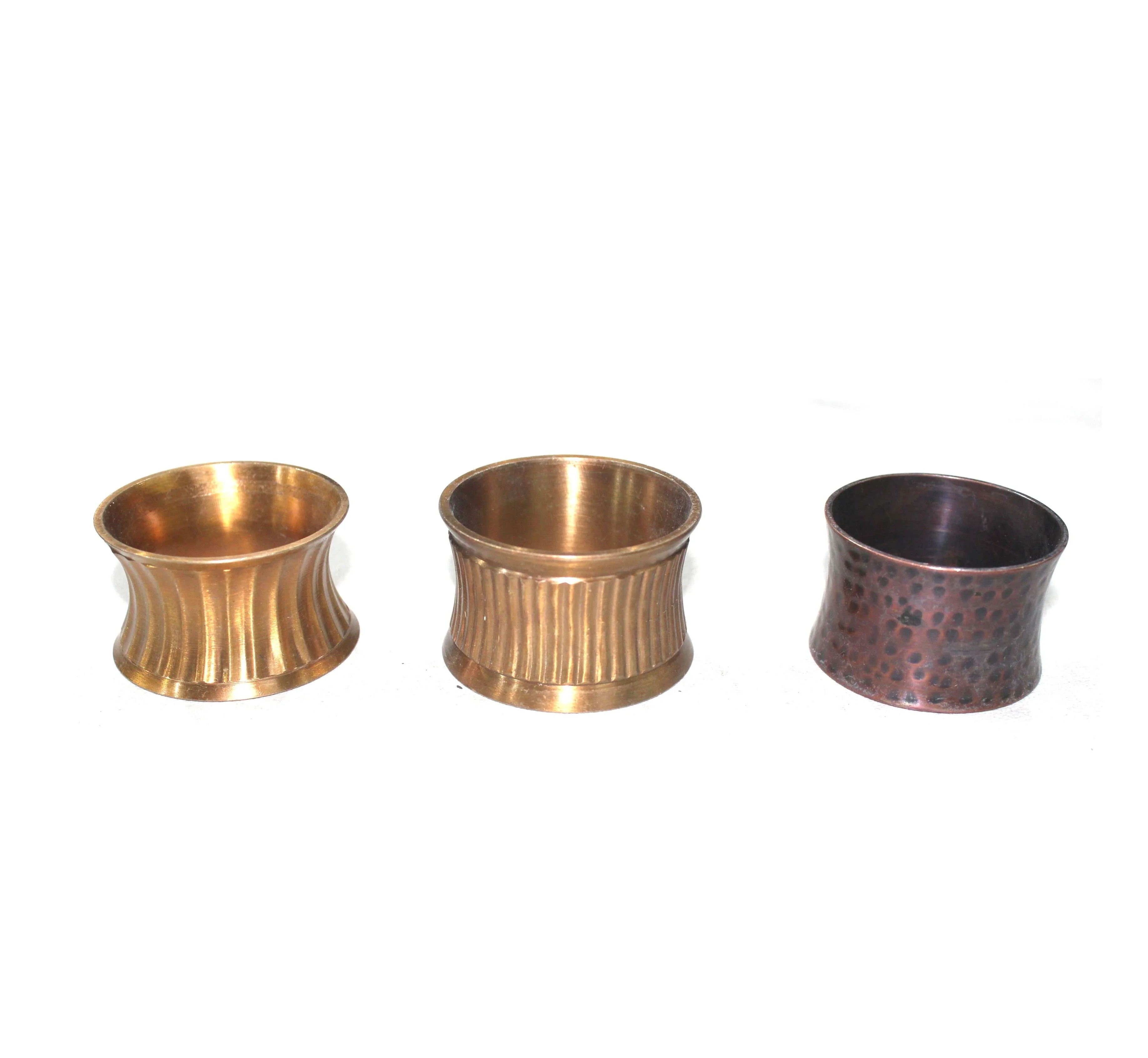 Unique Design Brass Gold Plated Napkin Ring Customized Logo and Napkin Holder for Weddings and Tables Metal Product