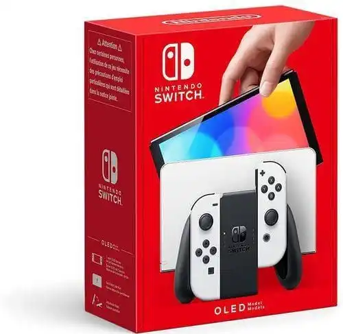 BRAND NEW ARRIVAL Nintendos Switch - OLED with Neon Blue and Neon Red Joy-Con BRAND NEW SEALED with accessories