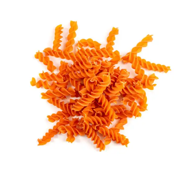 FUSILLI 100% Red lentils 250 GR ORGANIC GLUTEN FREE DRIED FOODSTUFF WITH RED LENTILS FLOUR