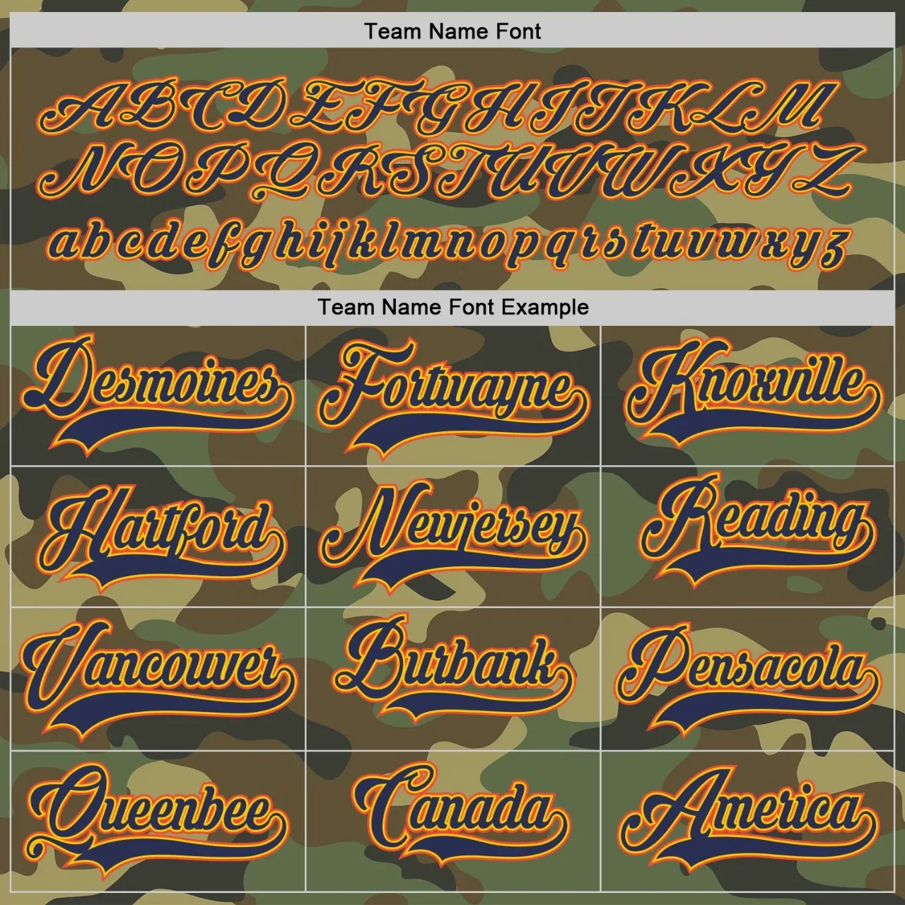 Factory manufacturing all kind sports uniforms offer Custom Camo Navy Orange Salute To Service ice Hockey Jersey