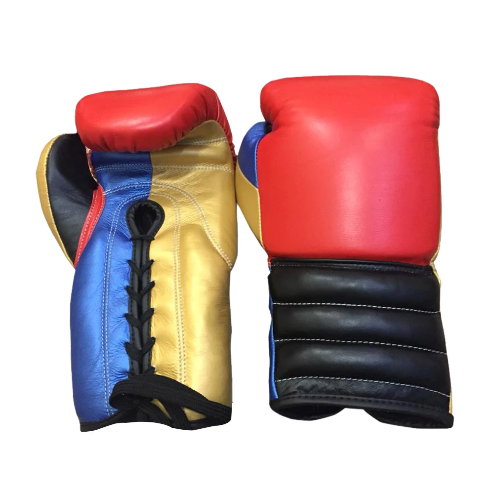 2023 High Quality  Design custom wholesale boxing gloves black full finger leather fight gloves boxing gloves