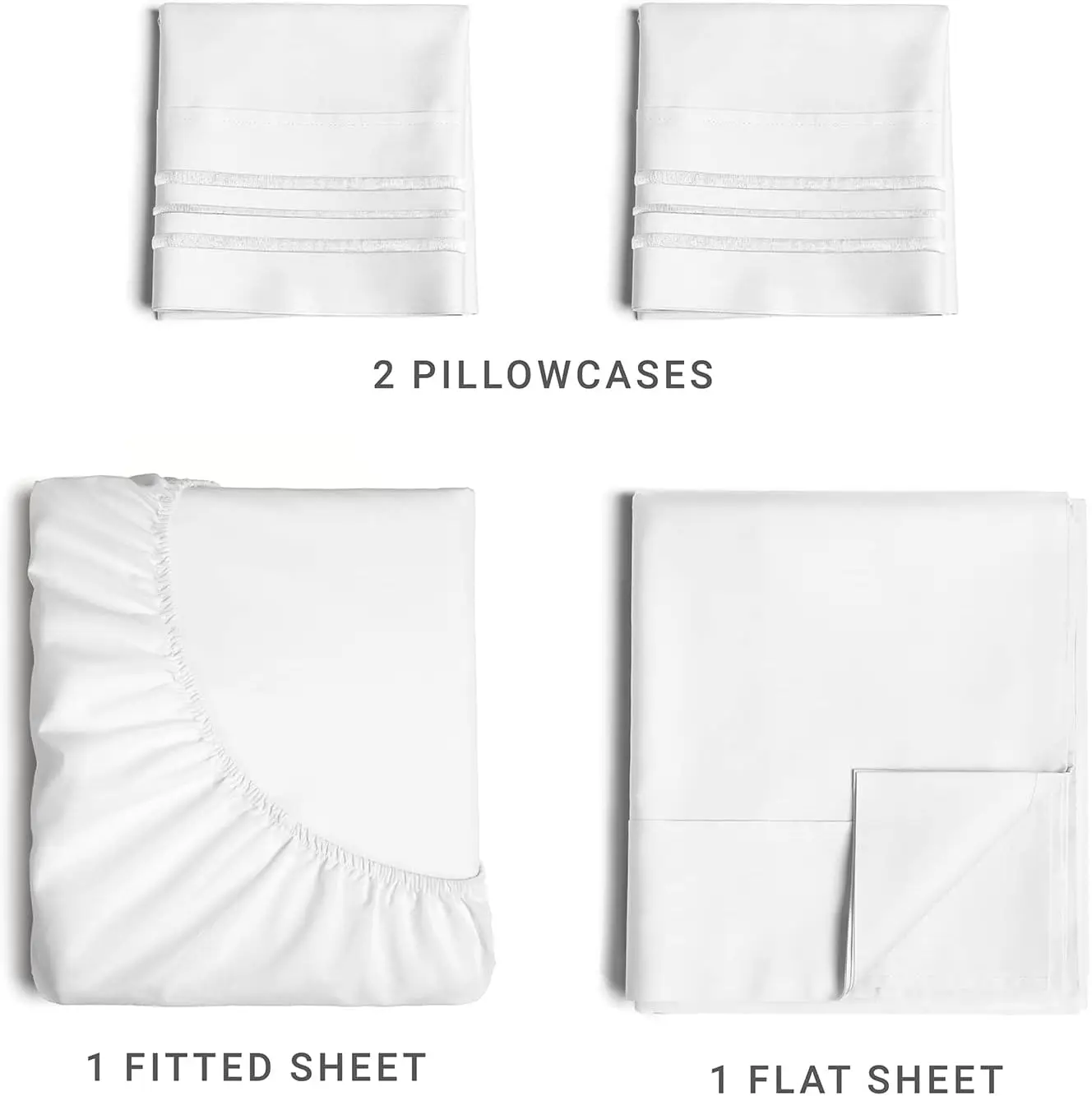 Vitotex Basics 1500 thread count Collection Microfiber Value Bed Sheet Set