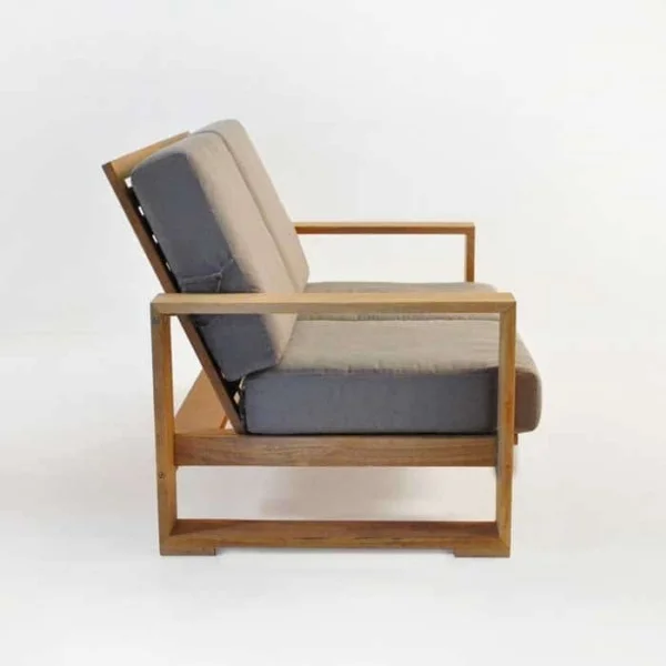 garden sofa set  furniture  made  wood solid  hight quality brown and dark grey  color  for outdoor  other furniture  and park