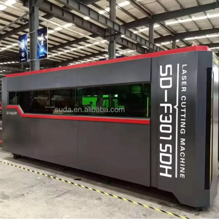 SUDA High Precision F3015DH Fiber Laser Cutting Machine France schneider AC Japan Yaskawa servo System optional