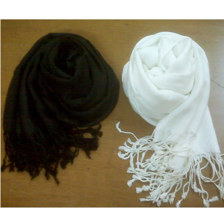 Black & White Ready VISCOSE PASHMINA SHAWLS