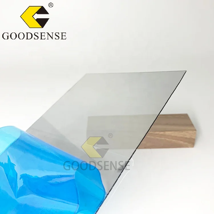 Goodsense Grey Acrylic 2 Way Mirror Manufacturer Thin Large Plexiglass PMMA Half Mirror Lightweight Unbreakable for Kaleidoscope