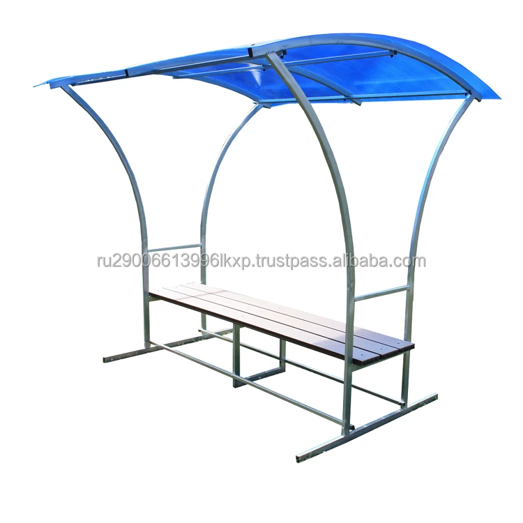 Park Bench Comfort Decking Garden Bench Bench with protective visor from rain and sun capacity 3-4 people