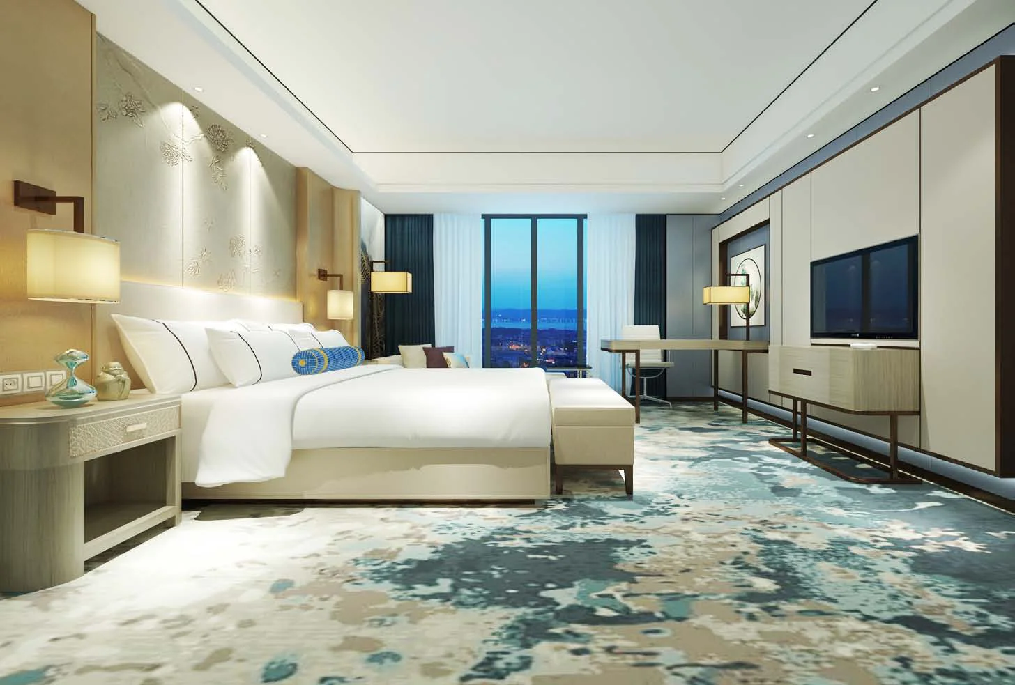 Chinese supplier wall to wall tufting printed carpets machine for hotels