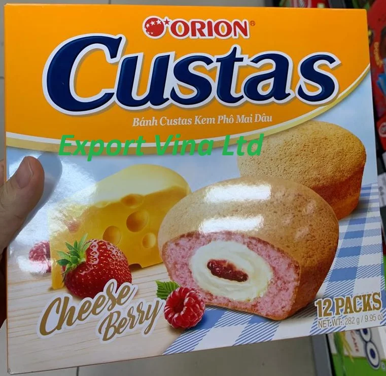 [Export Vina Ltd] Orion Custas  Strawberry Cheese12 bags x 396 gr