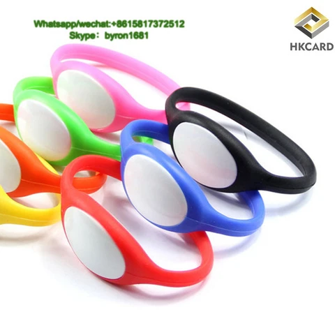 Factory Price Waterproof Passive Writable NFC Bracelet RFID Silicone Wristband
