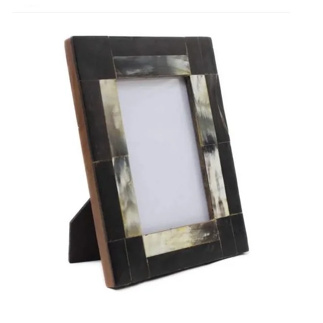 Hot Selling Rectangles Shape Decorative Horn Photo Frame Room Decor Picture Photo Frame Vintage Decor Frame For Wholesale Price