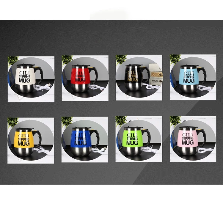 Удивительный кофе Автоматическая Самостоятельная шоколадная молочная Магнитная перезаряжаемая маленькая белая чашка для смешивания