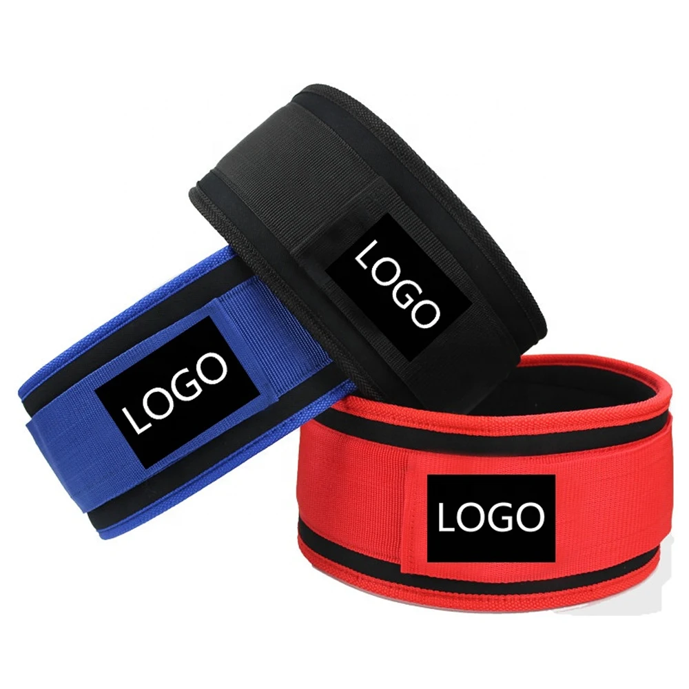 Customized Logo 6 inch wide Back Support Neoprene Rubber Gym Belt Training Weight Lifting belt For Men & Women