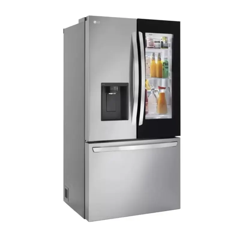 LG 26 cu. ft. Smart InstaView Counter-Depth Max French Door Refrigerator Edge-to-Edge InstaView Window Frost Free