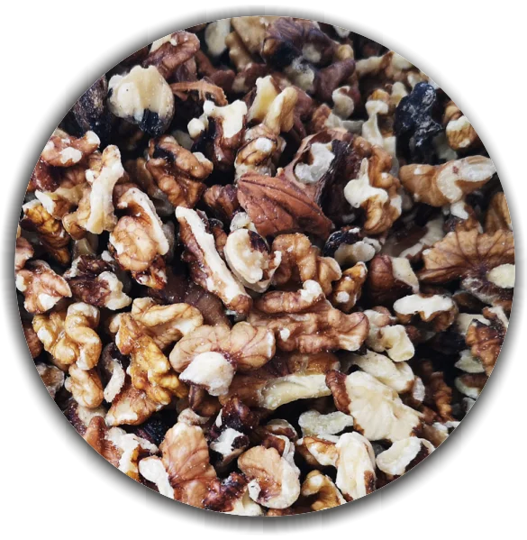 Walnut Kernels - amber pieces. Natural Wild-Growing Walnut Kernels from ecology regions in Bulgariaa
